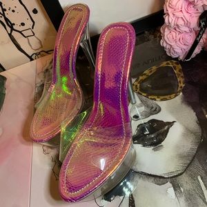 Reflective high heels